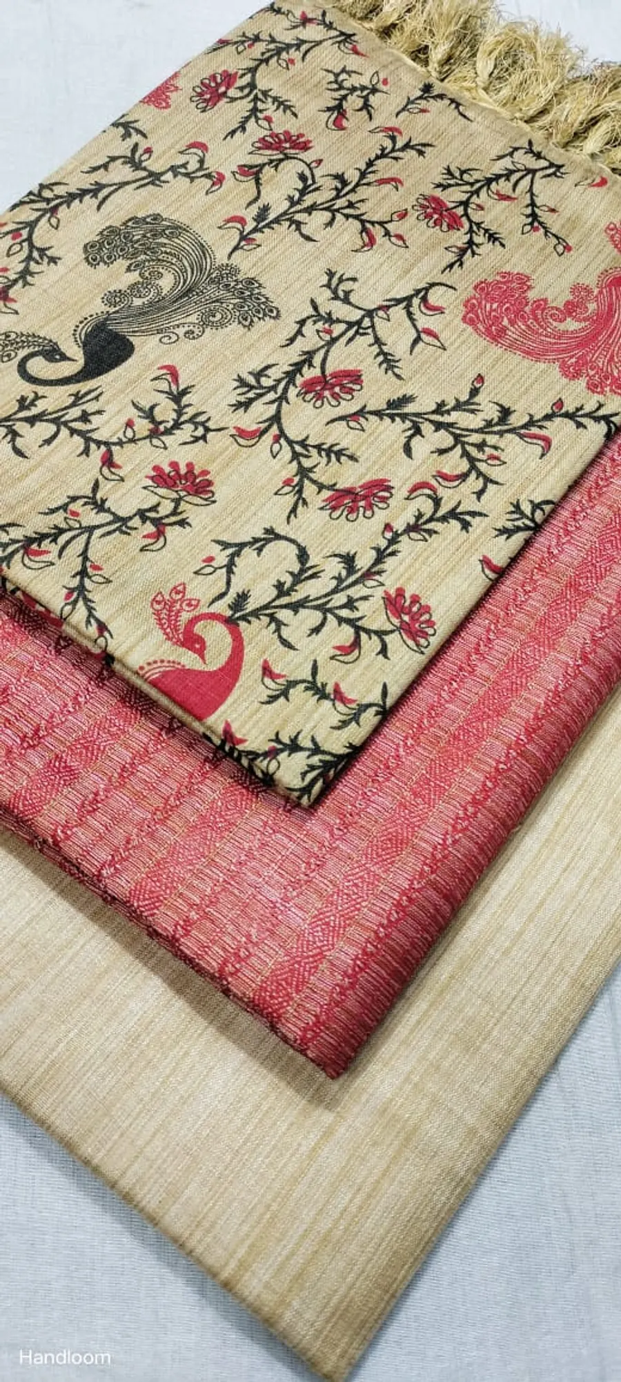 Khadi Cotton Dupion Weaving Dress Materials